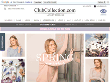 Tablet Screenshot of clubcollection.com